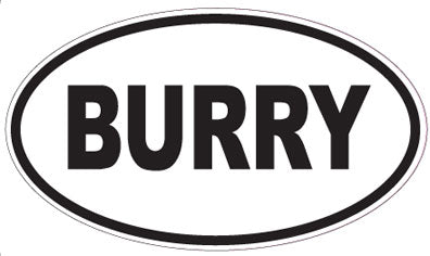 BURRY - Oval Sticker