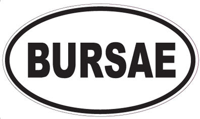 BURSAE - Oval Sticker