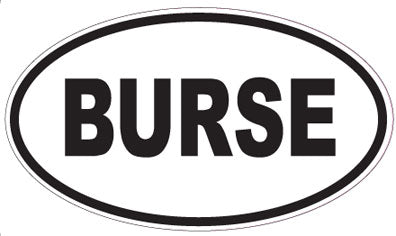 BURSE - Oval Sticker