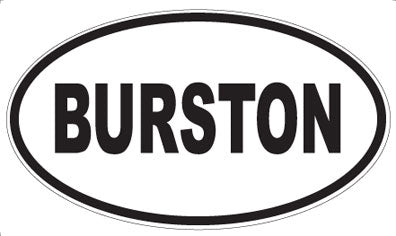 BURSTON - Oval Magnet
