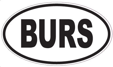 BURS - Oval Sticker