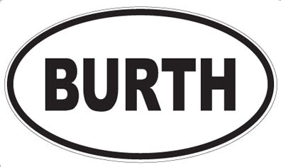 BURTH - Oval Magnet