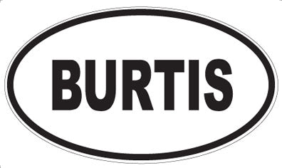 BURTIS - Oval Magnet