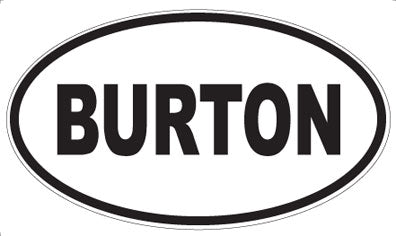 BURTON - Oval Magnet
