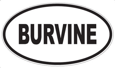 BURVINE - Oval Magnet
