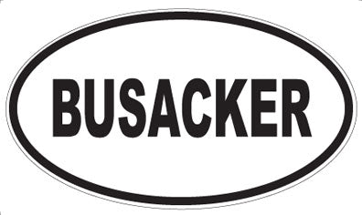 BUSACKER - Oval Magnet