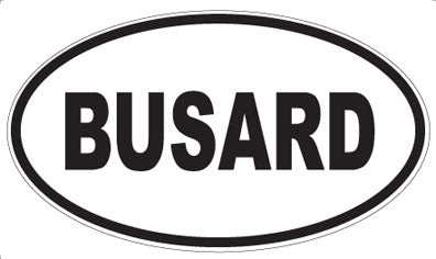 BUSARD - Oval Magnet