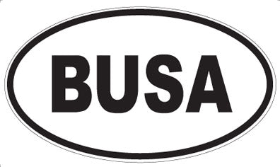 BUSA - Oval Magnet