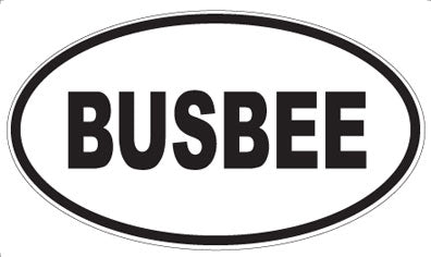 BUSBEE - Oval Magnet