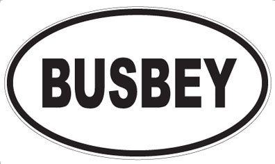 BUSBEY - Oval Magnet