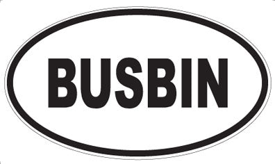 BUSBIN - Oval Magnet