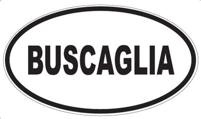 BUSCAGLIA - Oval Magnet