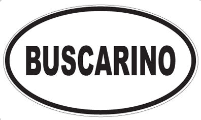 BUSCARINO - Oval Magnet