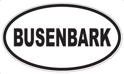 BUSENBARK - Oval Magnet