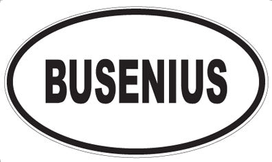 BUSENIUS - Oval Magnet