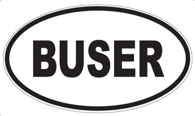 BUSER - Oval Magnet