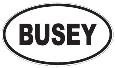 BUSEY - Oval Magnet