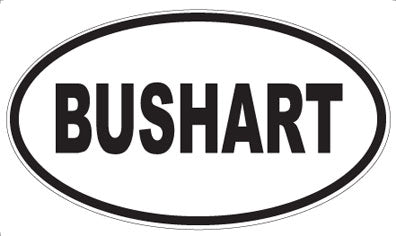 BUSHART - Oval Magnet