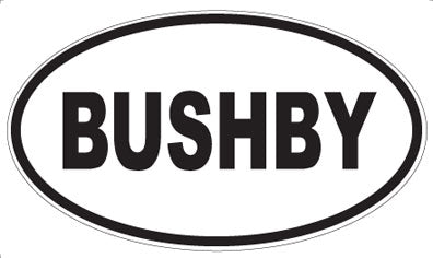 BUSHBY - Oval Magnet