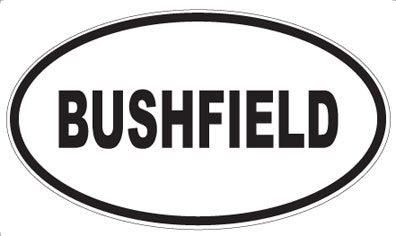 BUSHFIELD - Oval Magnet