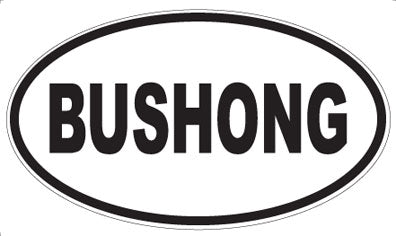 BUSHONG - Oval Magnet