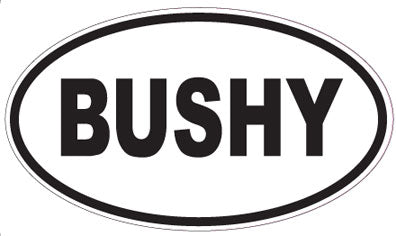 BUSHY - Oval Sticker