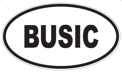 BUSIC - Oval Magnet
