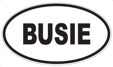 BUSIE - Oval Magnet