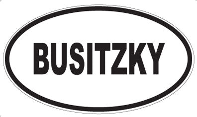 BUSITZKY - Oval Magnet