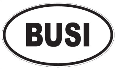 BUSI - Oval Magnet