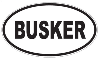 BUSKER - Oval Magnet