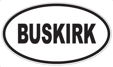 BUSKIRK - Oval Magnet