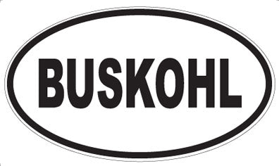 BUSKOHL - Oval Magnet