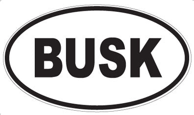 BUSK - Oval Magnet
