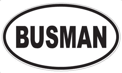 BUSMAN - Oval Magnet