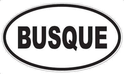 BUSQUE - Oval Magnet