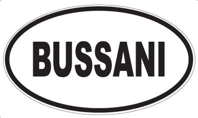 BUSSANI - Oval Magnet