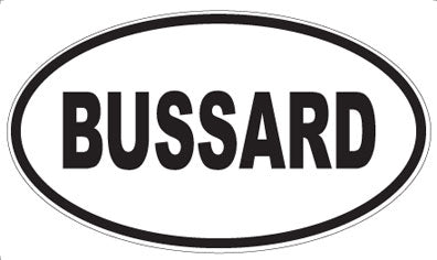 BUSSARD - Oval Magnet