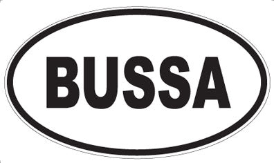 BUSSA - Oval Magnet