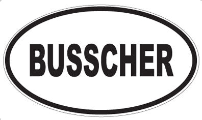 BUSSCHER - Oval Magnet
