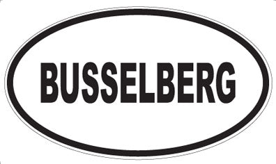 BUSSELBERG - Oval Magnet
