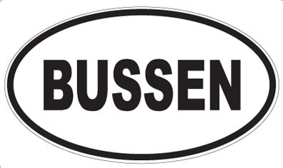 BUSSEN - Oval Magnet