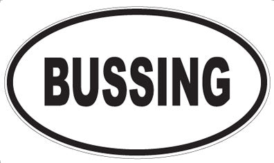 BUSSING - Oval Sticker – Standard Decal