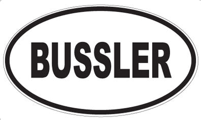BUSSLER - Oval Magnet