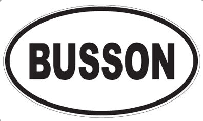 BUSSON - Oval Magnet