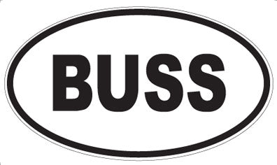 BUSS - Oval Magnet