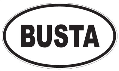 BUSTA - Oval Magnet