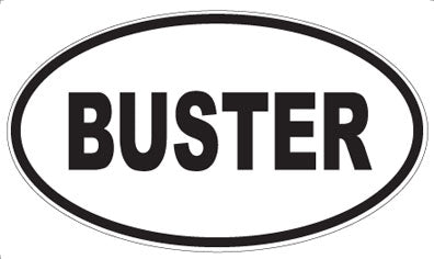 BUSTER - Oval Magnet