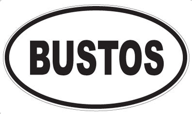 BUSTOS - Oval Magnet