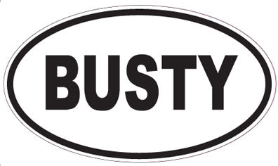 BUSTY - Oval Sticker